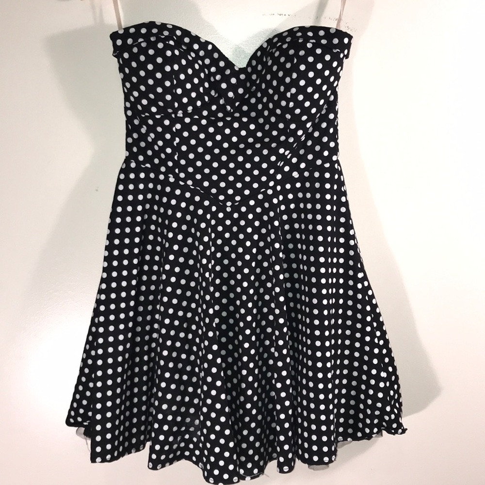 Emerald Sundae strapless skater dress